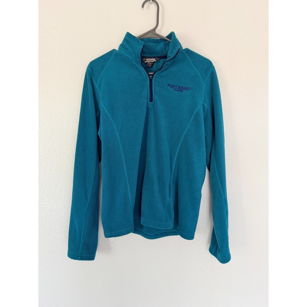 Point Sebago Maine Teal Womens Fleece Pullover - Size M
